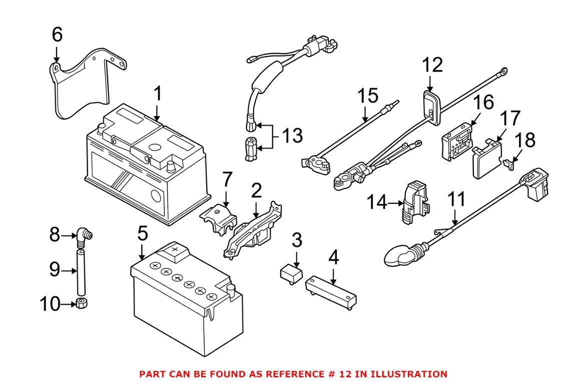 BMW Battery Cable 61128368714